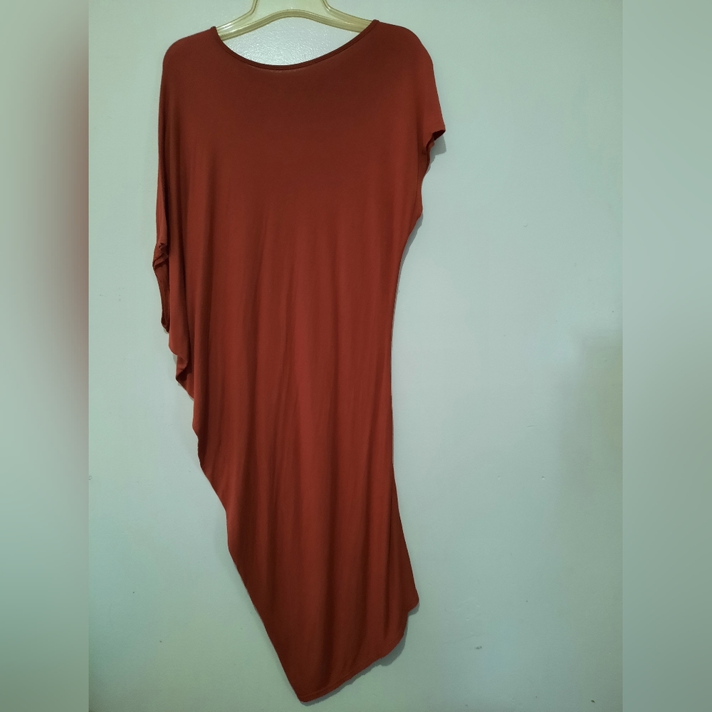 Shark Bite Hem Knee Long Dress (Woman's Medium)
